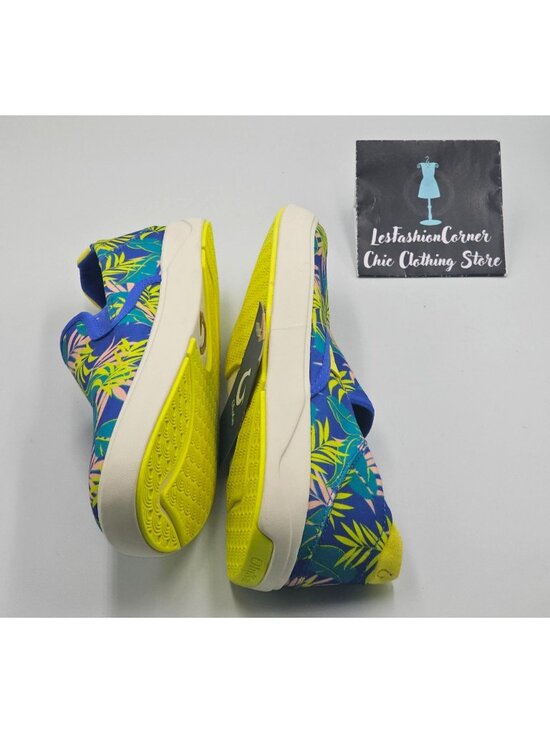 NWT OluKai Men\'s Laeahi Pai Sunset Blue Aloha Canvas Slip-On Sneakers Sz 10 2845 main image 8